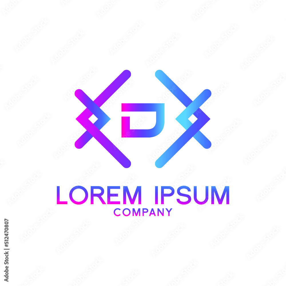 letter D with Pulse music player element. Logo template electronic music, equalizer, store, dj, nightclub, disco. Audio wave logo concept, Multimedia Technology themed, Abstract Shape vector letter D with Pulse music player element. Logo template electronic music, equalizer, store, dj, nightclub, disco. Audio wave logo concept, Multimedia Technology themed, Abstract Shape vector
