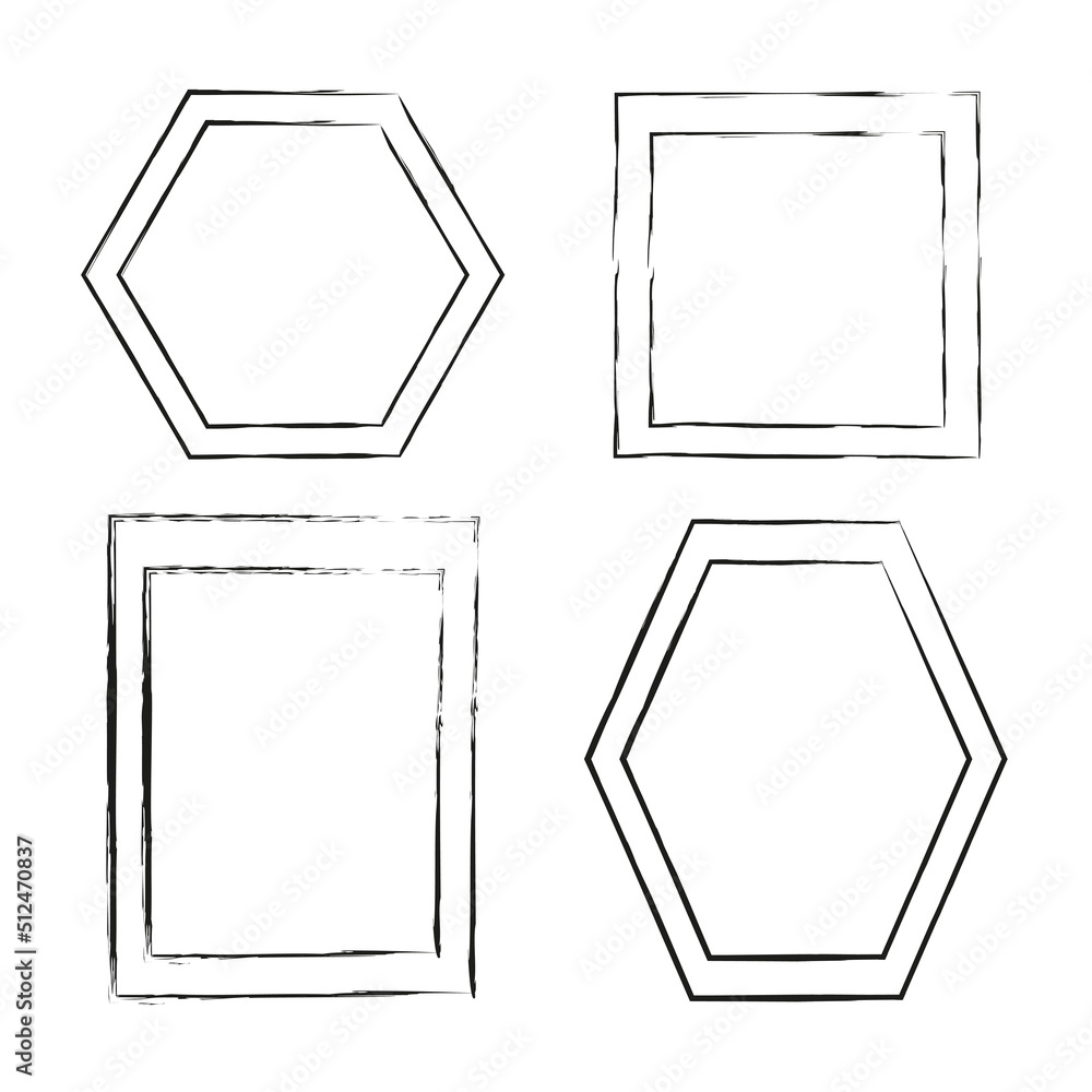 Exclusive different frames. Frames, figures from double lines. stock image. Exclusive different frames. Frames, figures from double lines. stock image.
