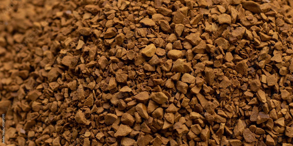 Instant coffee for background. close up Instant coffee for background. close up