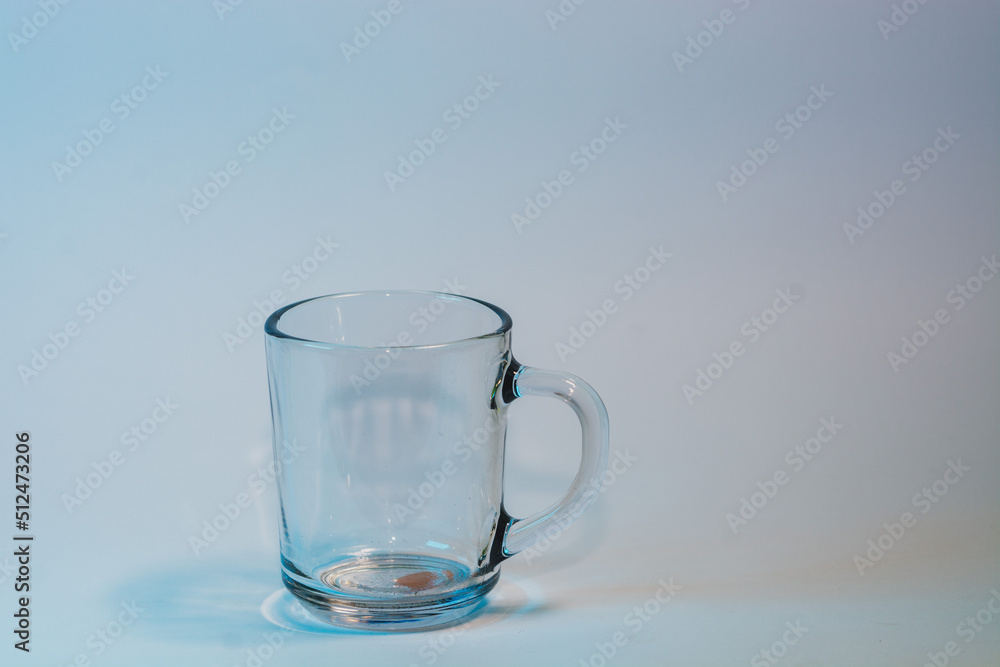 Clear Rich Glass with white background Clear Rich Glass with white background