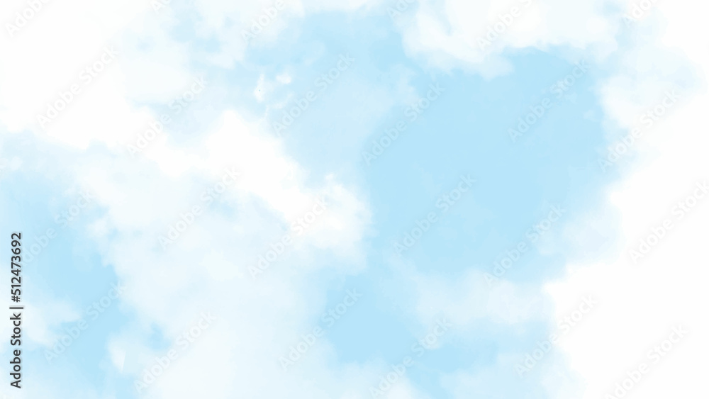 Natural sky beautiful blue and white texture background. light cumulus clouds in the blue sky