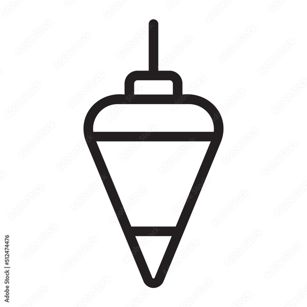 Obraz premium plumb bob line icon