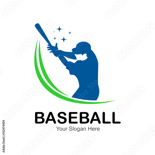 baseball player logo