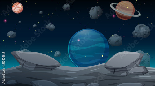 Outer space background wallpaper