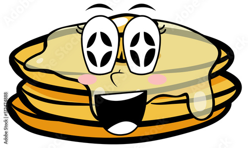 Pancake with happy face