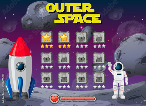 A space background template