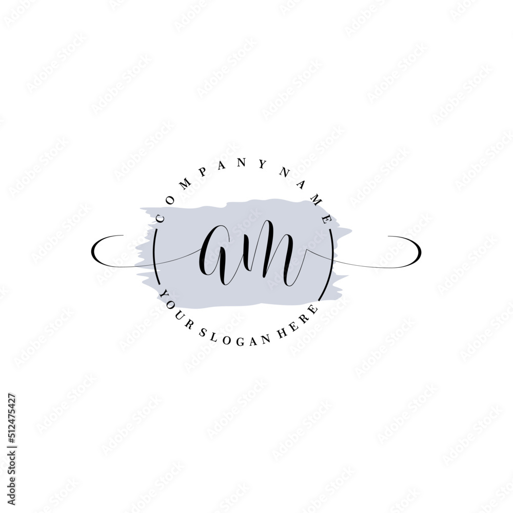 AM Initial handwriting logo vector. Hand lettering for designs. AM Initial handwriting logo vector. Hand lettering for designs.