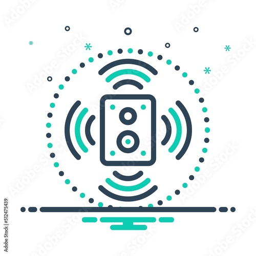 Mix icon for echo reverberation