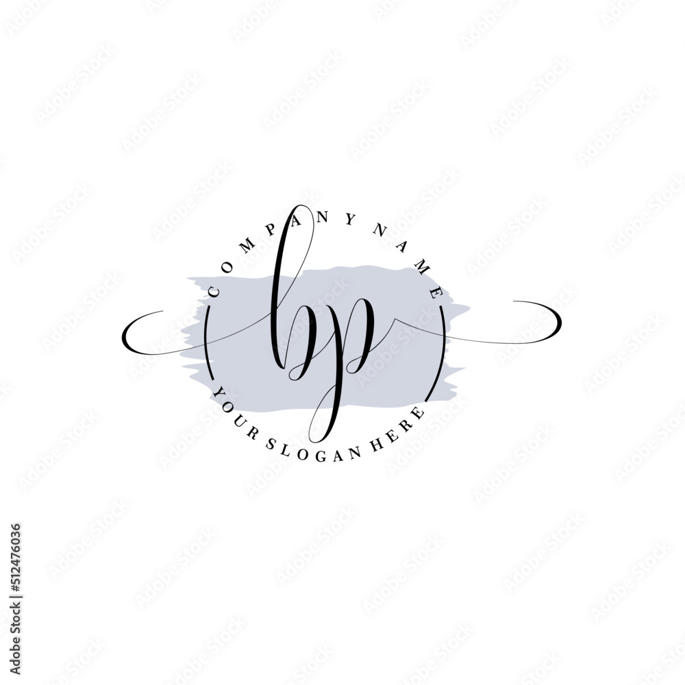 BP Initial handwriting logo vector. Hand lettering for designs. BP Initial handwriting logo vector. Hand lettering for designs.