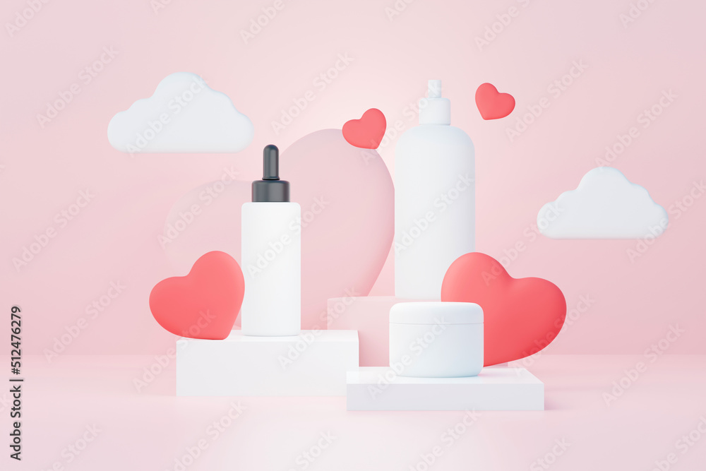 3d render of blank cosmetics skincare product or packaging for mock up. Beauty soap and spa concept. Lotion oil moisture for skin health. Premium and luxury design for branding. 3d render of blank cosmetics skincare product or packaging for mock up. Beauty soap and spa concept. Lotion oil moisture for skin health. Premium and luxury design for branding.