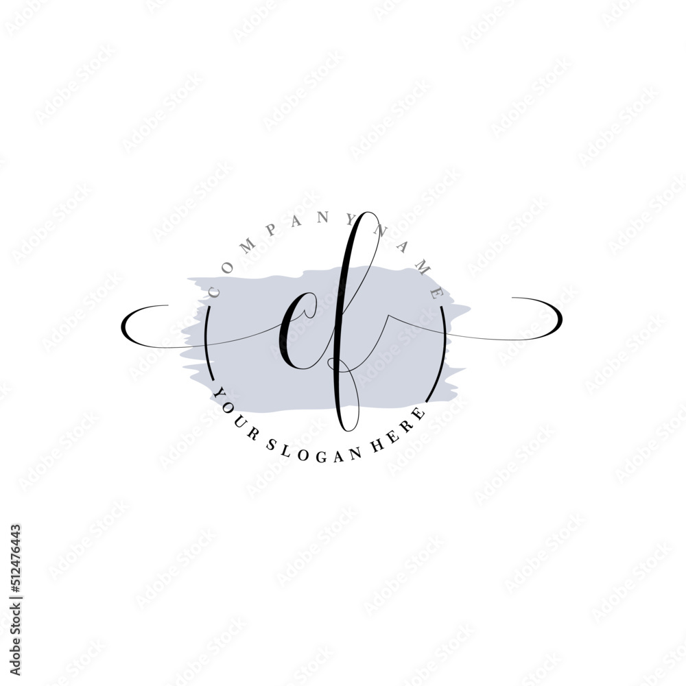 CF Initial handwriting logo vector. Hand lettering for designs. CF Initial handwriting logo vector. Hand lettering for designs.