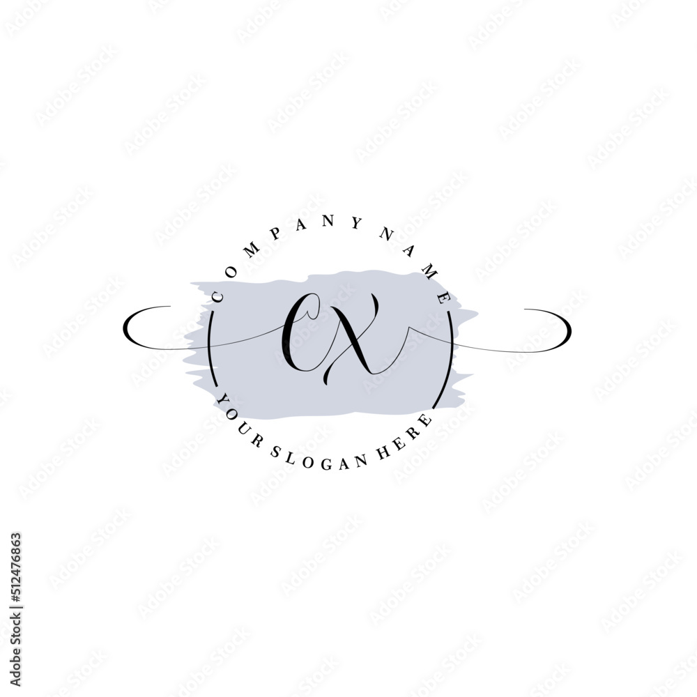 CX Initial handwriting logo vector. Hand lettering for designs. CX Initial handwriting logo vector. Hand lettering for designs.