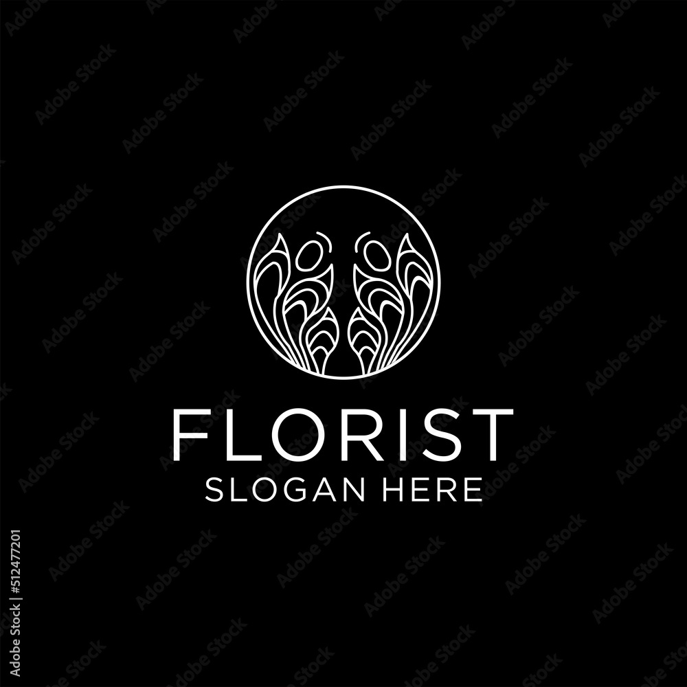 Flower logo design icon template Flower logo design icon template