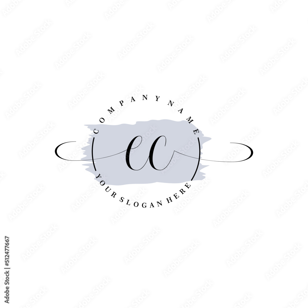 EC Initial handwriting logo vector. Hand lettering for designs. EC Initial handwriting logo vector. Hand lettering for designs.