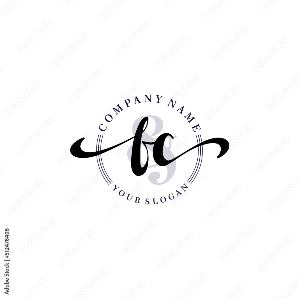 FC Initial handwriting logo vector. Hand lettering for designs. FC Initial handwriting logo vector. Hand lettering for designs.