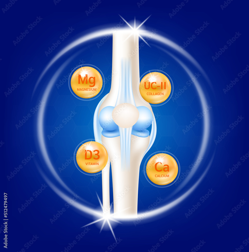 Bone with calcium, vitamin D3, magnesium and collagen. Dietary