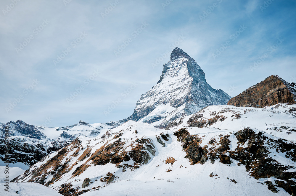 A Landscape of Matterhorn from Schwarzsee cable car station, Zermatt A Landscape of Matterhorn from Schwarzsee cable car station, Zermatt