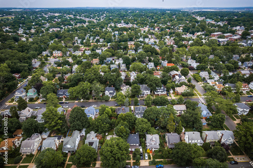 Aerial Drone of Homes in Edison New Jersey  photo