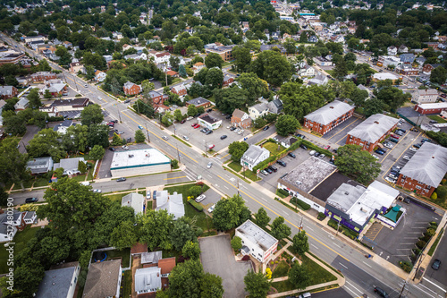 Fotografia, Obraz Aerial Drone of Homes in Edison New Jersey