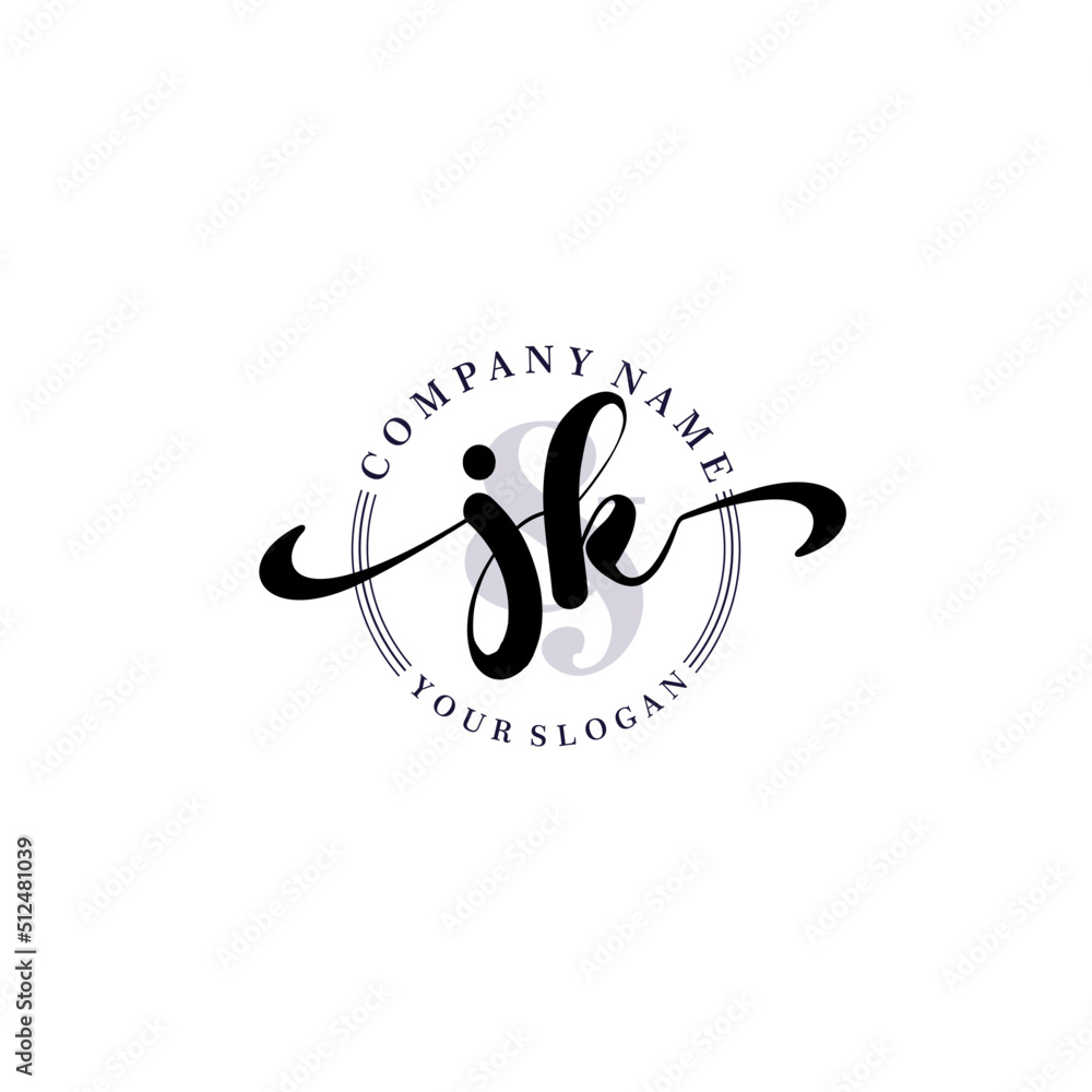 JK Initial handwriting logo vector. Hand lettering for designs. JK Initial handwriting logo vector. Hand lettering for designs.