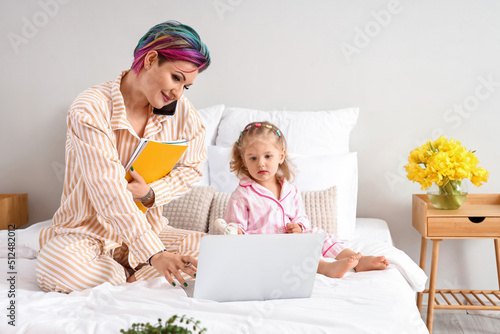 Little girl with toy and he...