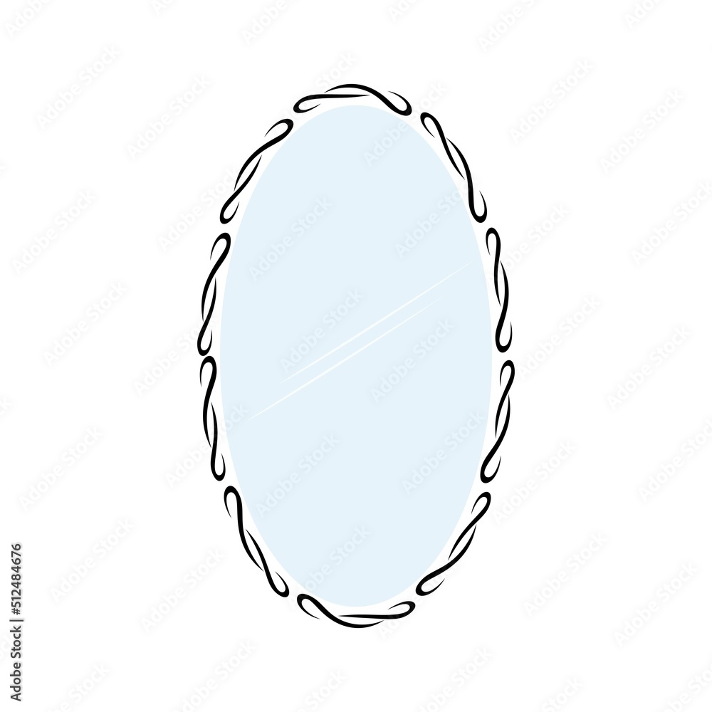 Fototapeta premium Mirror icon template vector