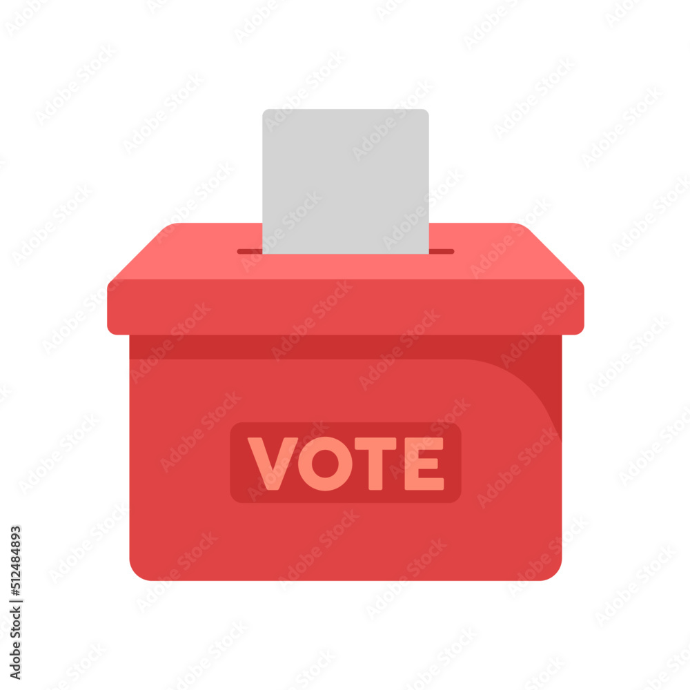 vote box Logo Icon vector illustration flat Clipart vote box Logo Icon vector illustration flat Clipart
