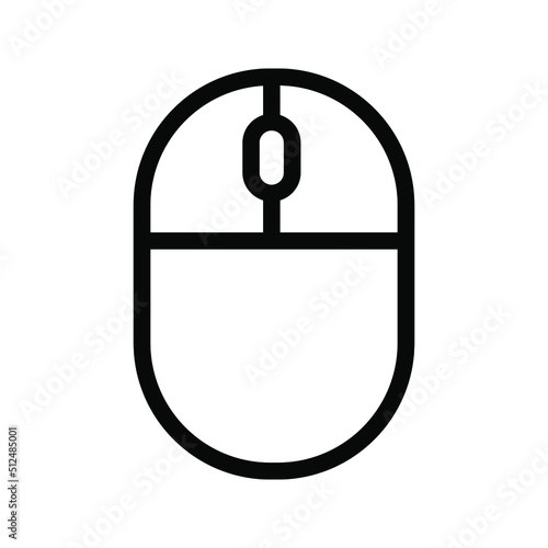 Mouse icon vector illustration color editable