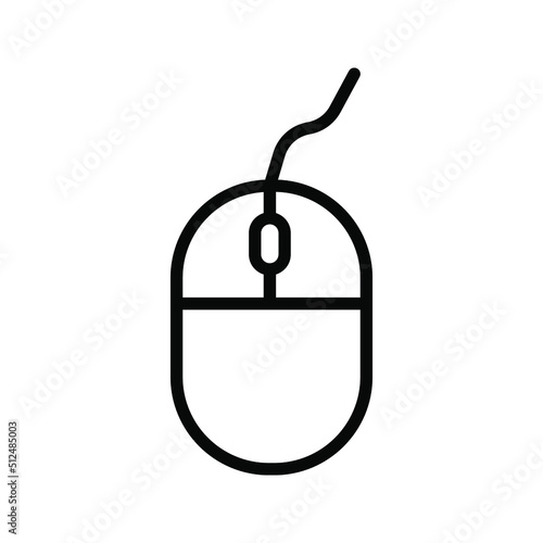 Mouse icon vector illustration color editable