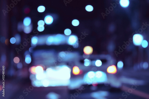 夜の道路 ぼかし風景 © beeboys