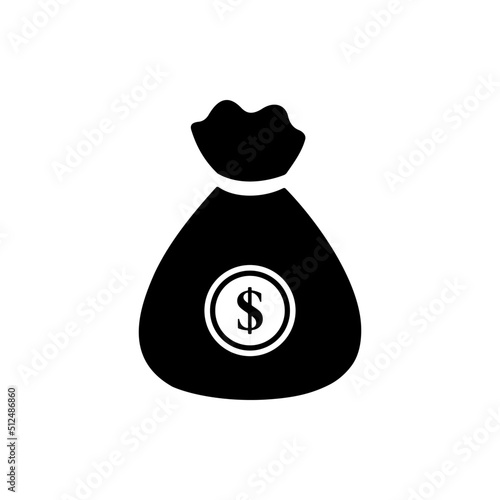 Dollar Bag Icon Vector Art. Best Dollar Bag Icon For Mobile Apps Menu Design
