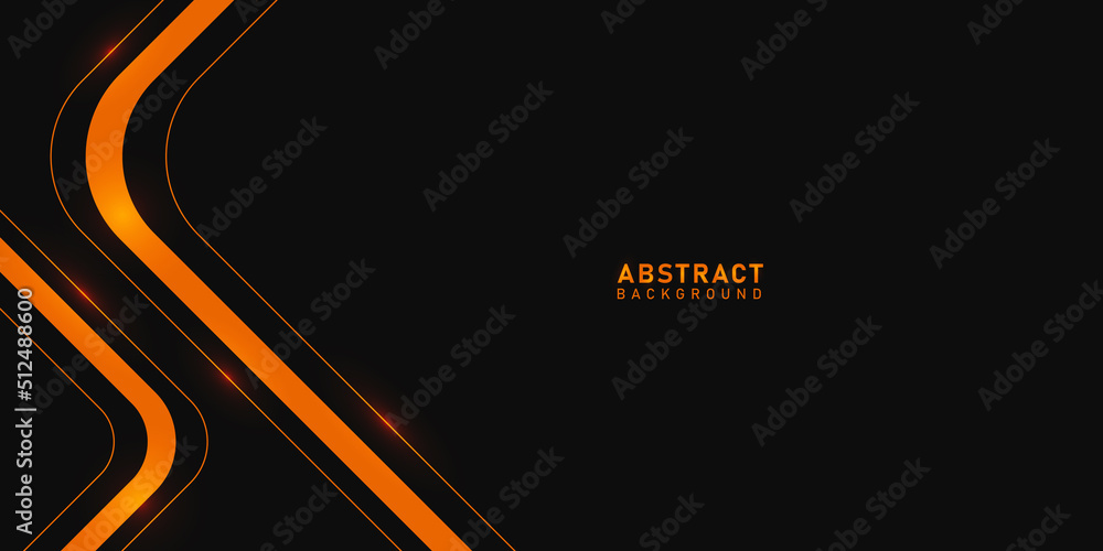 Black and orange luxury vector abstract background,modern dark ...