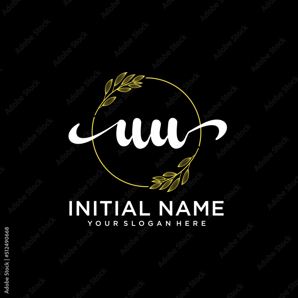 UU Initial handwriting logo vector. Hand lettering for designs. UU Initial handwriting logo vector. Hand lettering for designs.