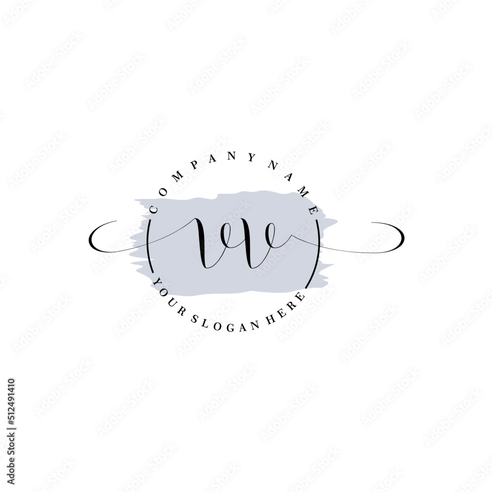 VV Initial handwriting logo vector. Hand lettering for designs. VV Initial handwriting logo vector. Hand lettering for designs.