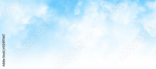 Sky clouds  sky with clouds and sun. Beautiful white cloud on blue sky background