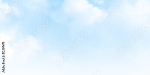 White clouds in blue sky.  Blue sky white cloud white background. Beautiful sky and clouds in the afternoon.