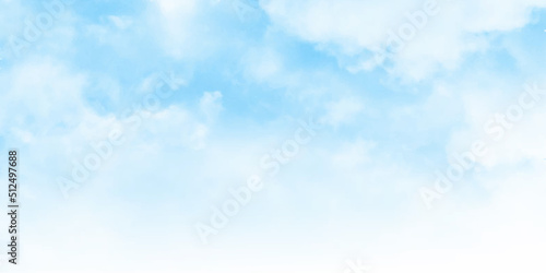 Natural sky beautiful blue and white texture background. blue sky with cloud.  photo