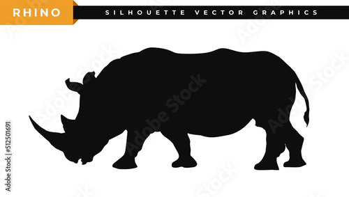  Hippo silhouette illustration. Rhino silhouette vector. Rhinoceros logo design. Symbols of wild animals, world rhino day icon.