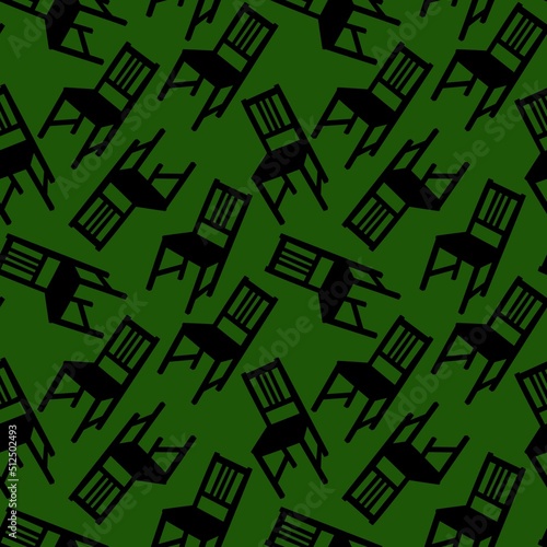 Seamless chair pattern for fabrics and textiles and packaging and gifts and kids and wrapping paper