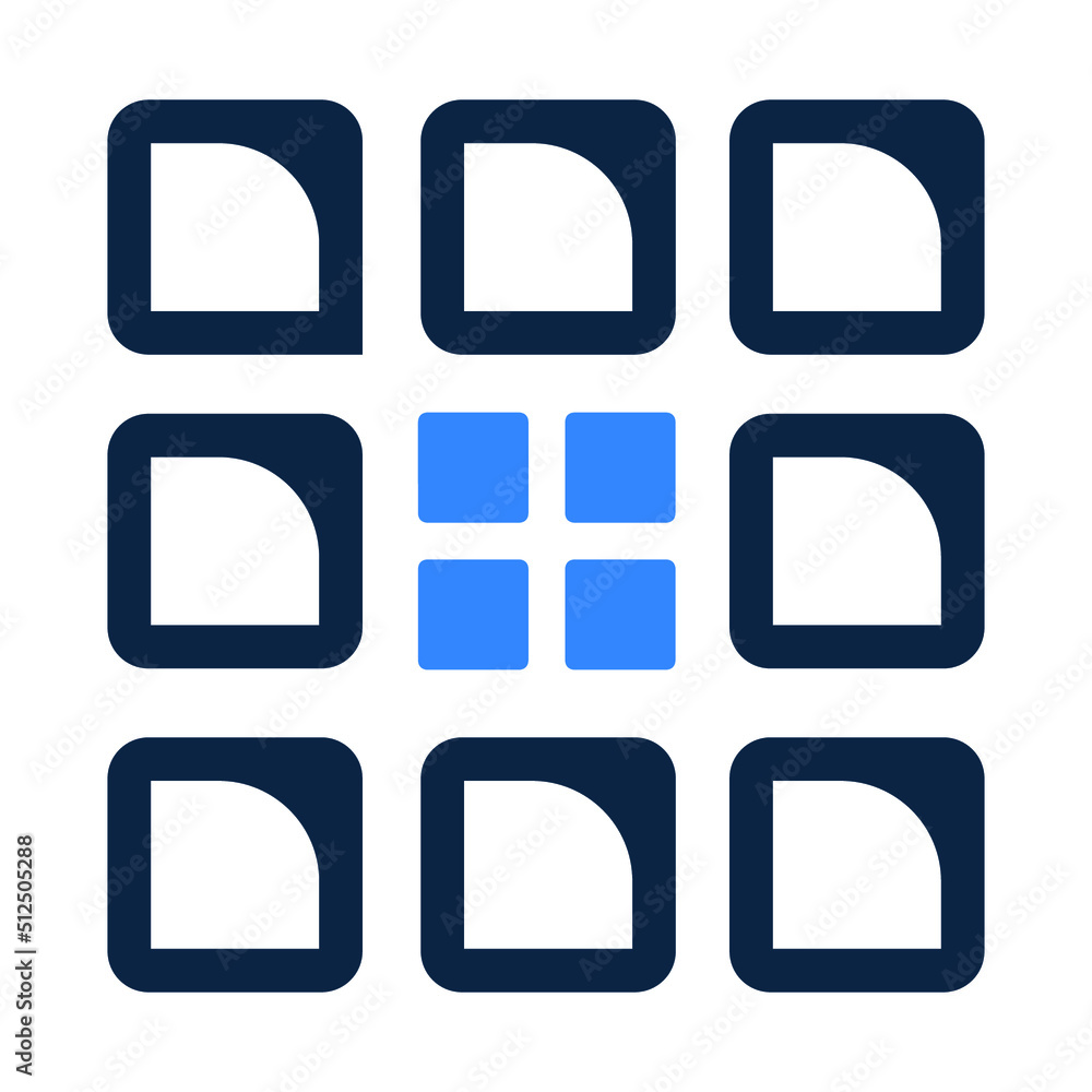 Grid lines or Square icon Grid lines or Square icon