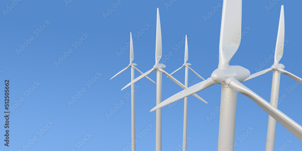 wind turbine on sky background wind turbine on sky background