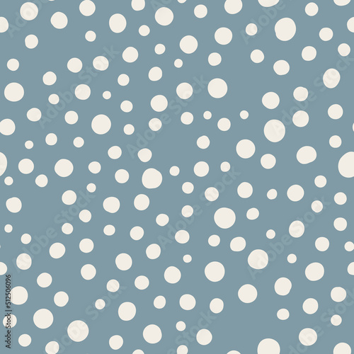 Seamless Pattern with hand drawn random dots.