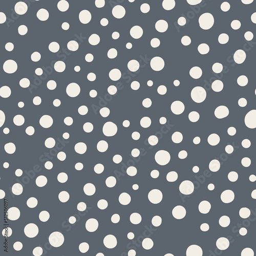Seamless Pattern with hand drawn random dots.