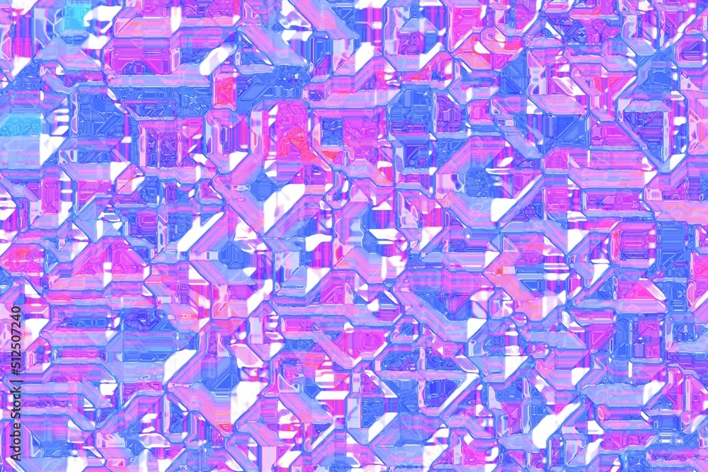 beautiful optic crystal pattern digital graphic background texture illustration