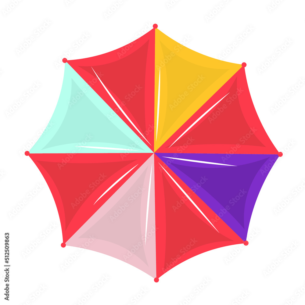 Colorful umbrella on white background Colorful umbrella on white background