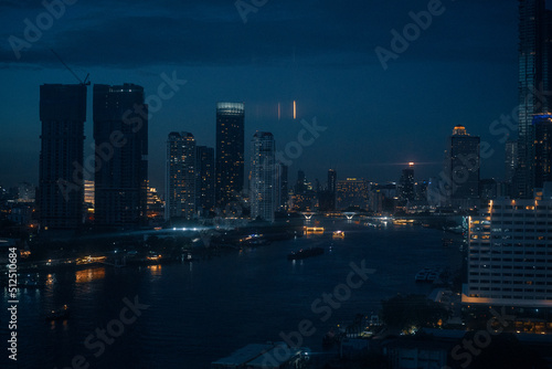 country skyline at night
