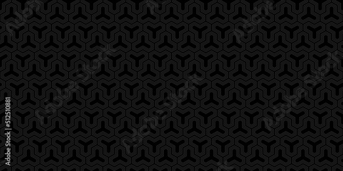 Simple Dark Black Flat Seamless Abstract Vector Illustration Background Art
