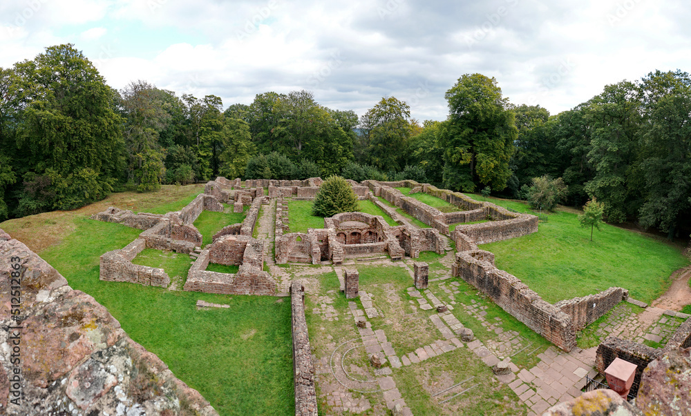 Monastery Ruin near Heidelberg Germany - Kloster Ruine Panorama