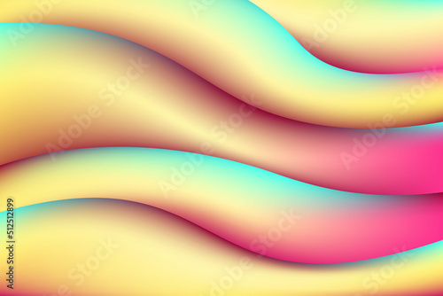 colorful abstract fluid background vector template with neon light effect