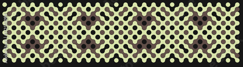 Multicolor truchet tiling connections illustration